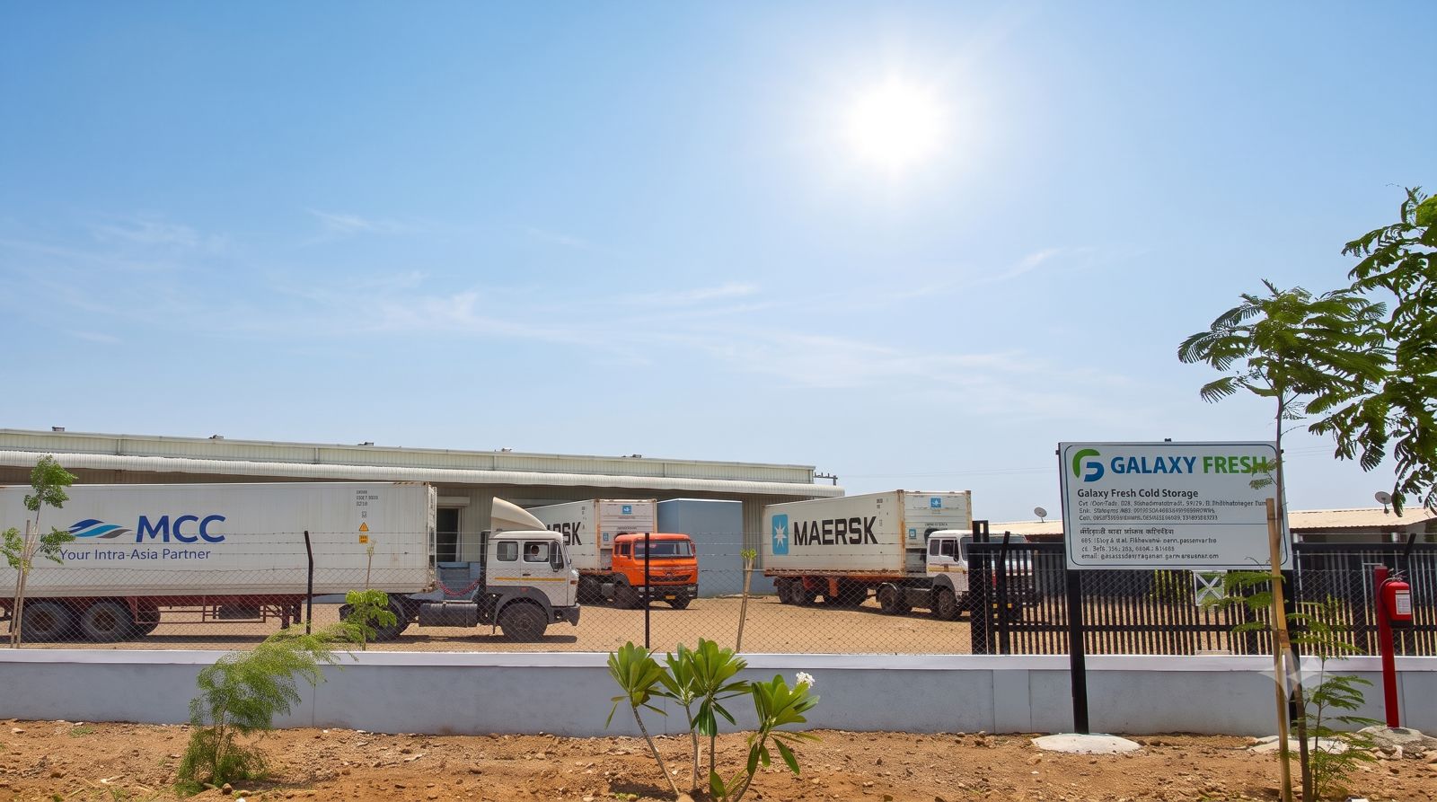 Galaxyfresh APEDA-approved packhouse and cold storage facility in Indapur, Maharashtra